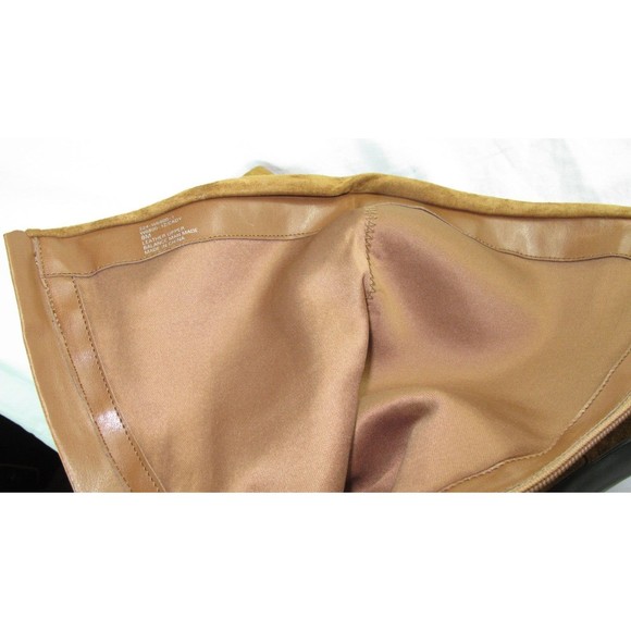 Y2k White Mountain Brown Suede Leather Slouch Boots & Heel Women's Size 8 - Picture 8 of 9